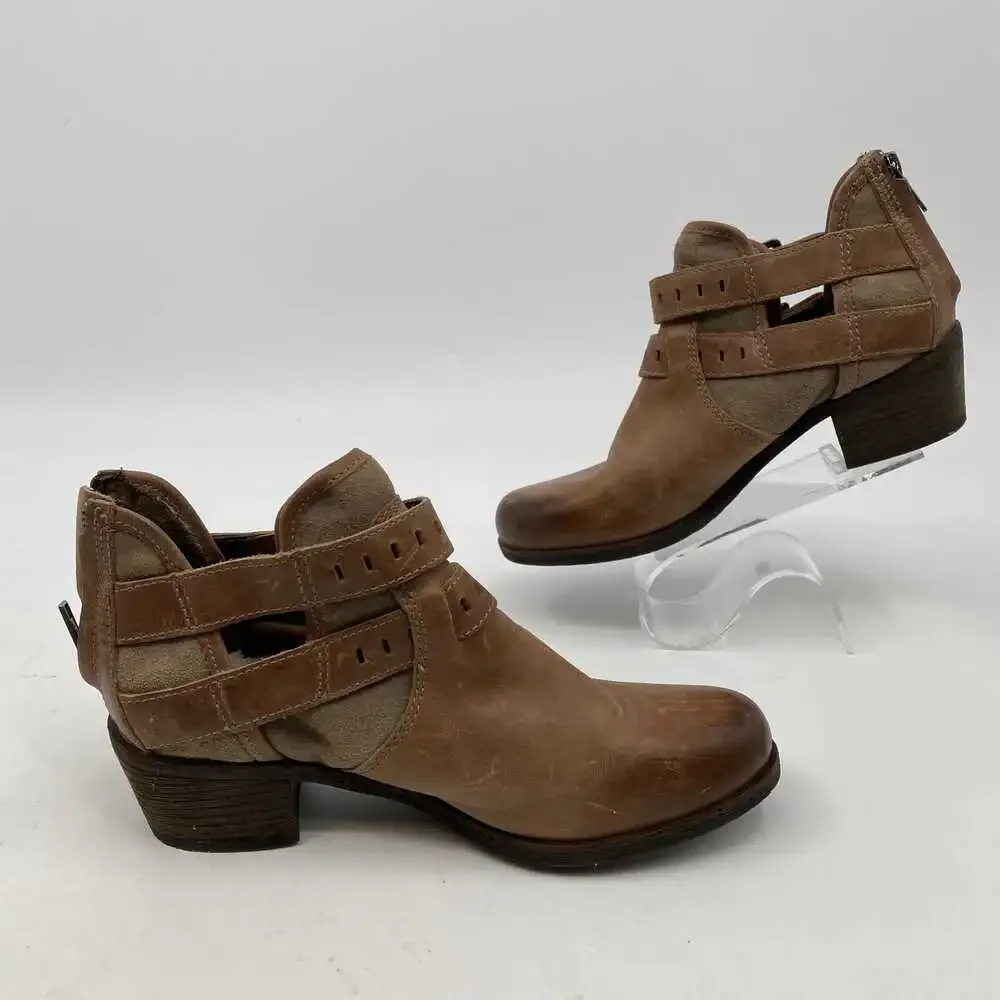 UGG Brown Leather Ankle Booties | Women’s Size 6